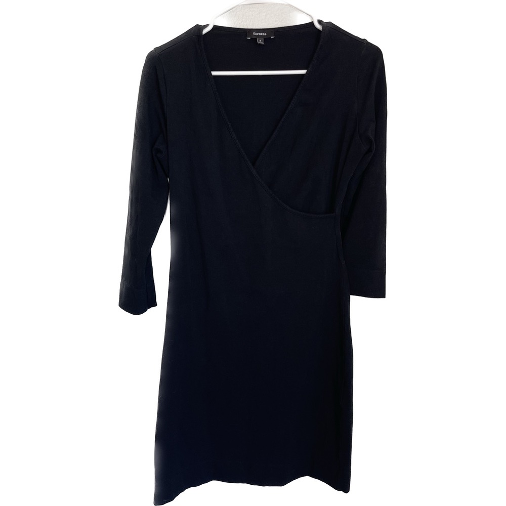 Express Size S Little Black Dress with V Neck 162
